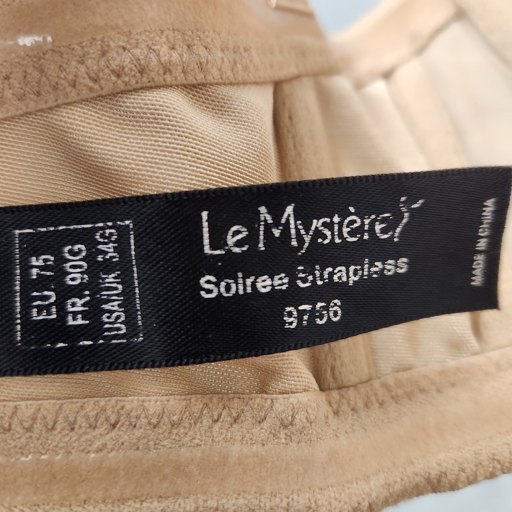 Le Mystère Soiree Strapless Bra Womens‎ 34G Nude Padded Underwire Smooth 9756 - Picture 3 of 6